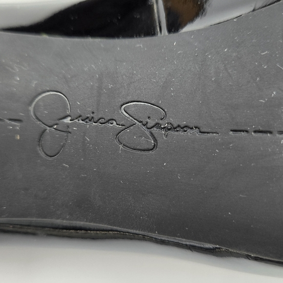 Jessica Simpson Pumps Heels Black Patent 5.5M 4" - Picture 8 of 11